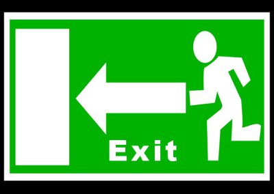 sortie = exit